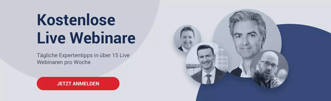 Lernen Sie von den Experten mit täglichen Live-Webinaren bei Admiral Markets!