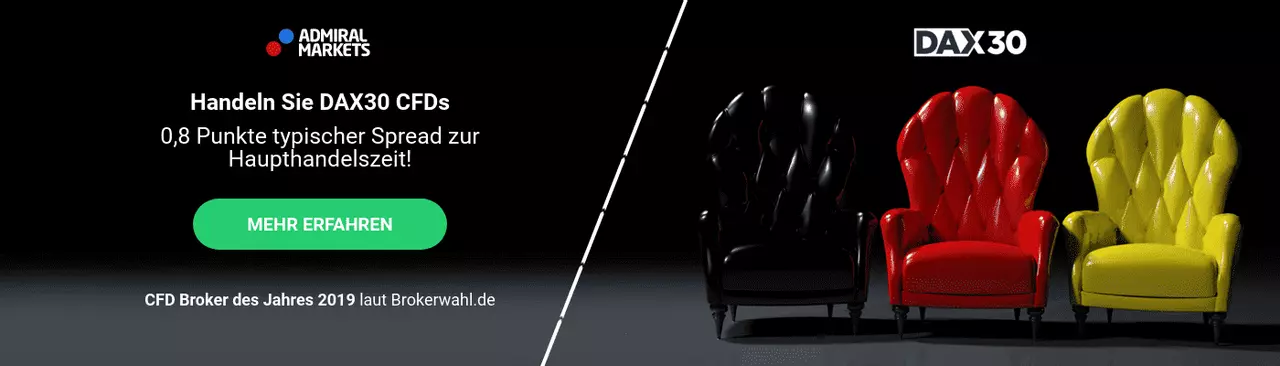 Traden Sie CFDs auf den DAX-Index zu sensationellen Konditionen!