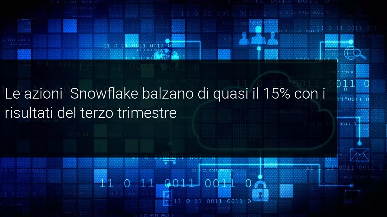 snowflake al rialzo
