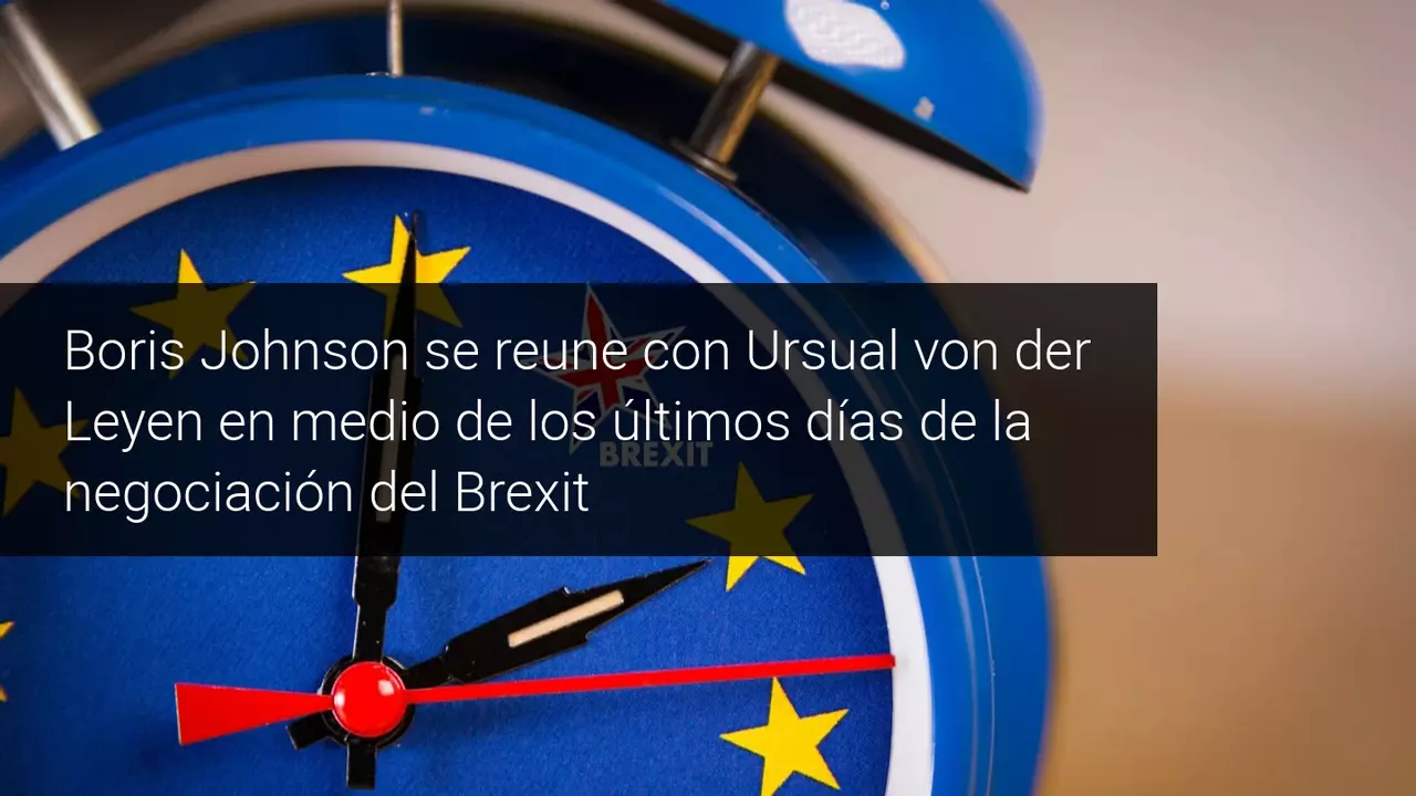 Reunión Boris Johnson y Ursula Von der Leyen