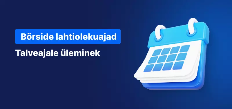 talveajale üleminek börsidel