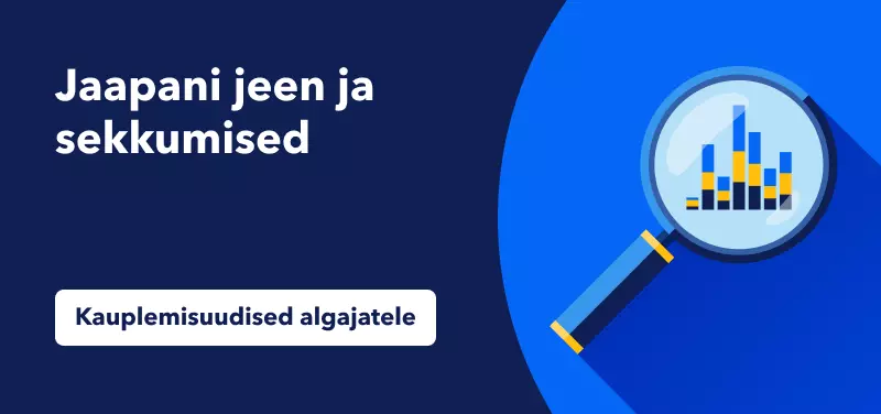 tekst jaapani jeen ja sekkumised sinisel taustal koos luubiga