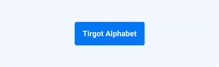 Tirgot Alphabet