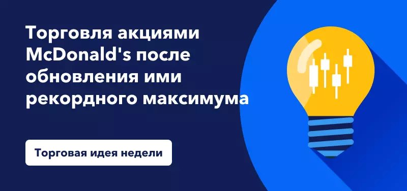 Торговля акциями McDonald's после обновления ими рекордного максимума