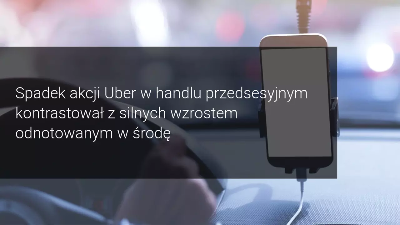 spadek akcji uber