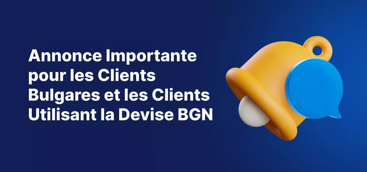 Une bannière bleue avec une icône de cloche de notification jaune et le titre : 
