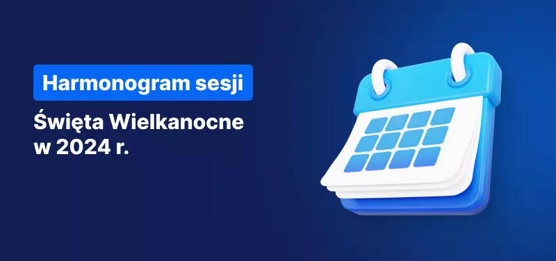kalendarz na niebieskim tle