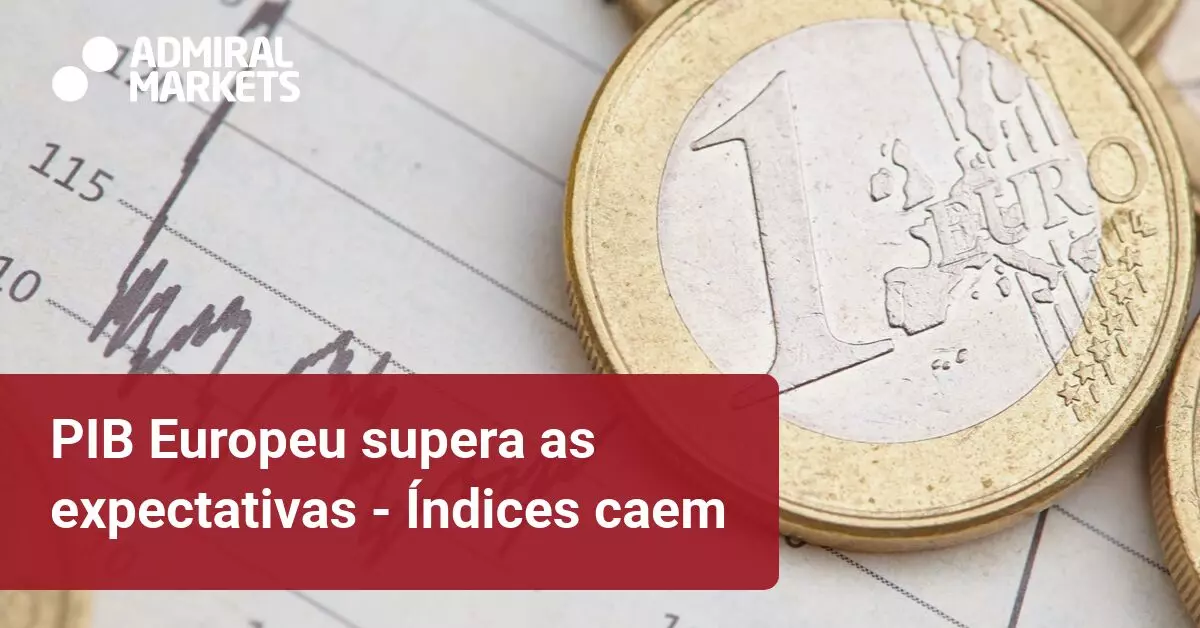 PIB da Zona Euro contraiu menos do que Esperado, mas não impediu a Queda dos Índices Europeus
