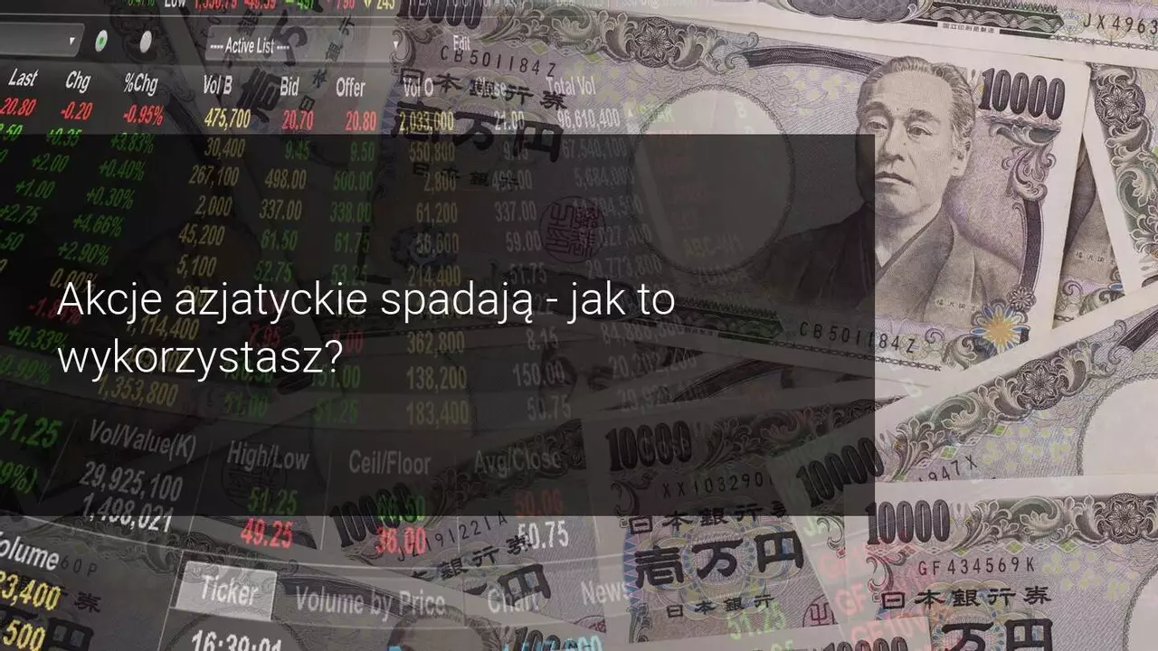 ​Niepewność polityczna i gospodarcza w Stanach Zjednoczonych powoduje spadki na giełdach azjatyckich