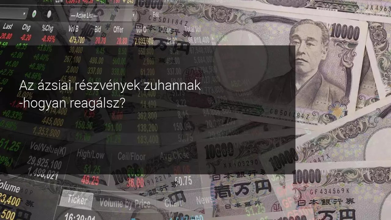 Az amerikai politikai és gazdasági bizonytalanság lefelé húzta az ázsiai tőzsdéket