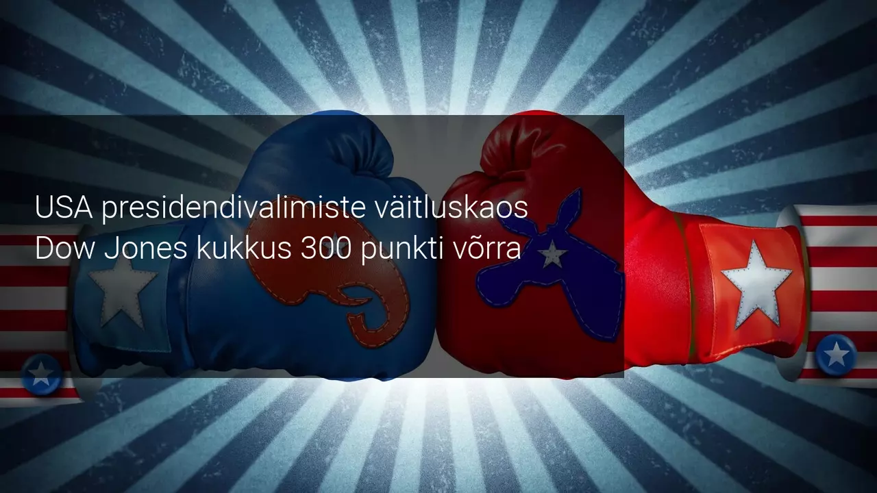 Aktsiaturg langes Trump-Bideni väitluskaose najal