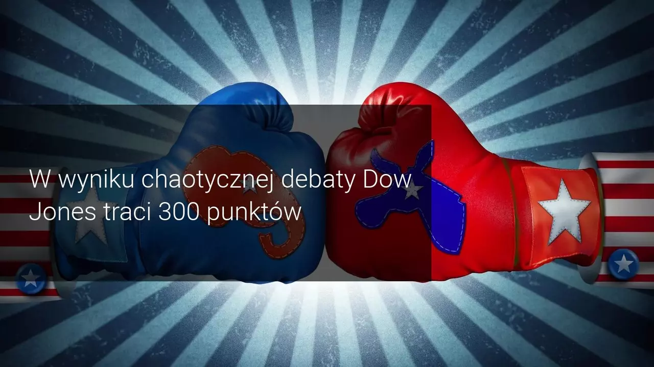 ​Giełdy spadają o chaotycznej debacie Trumpa i Bidena