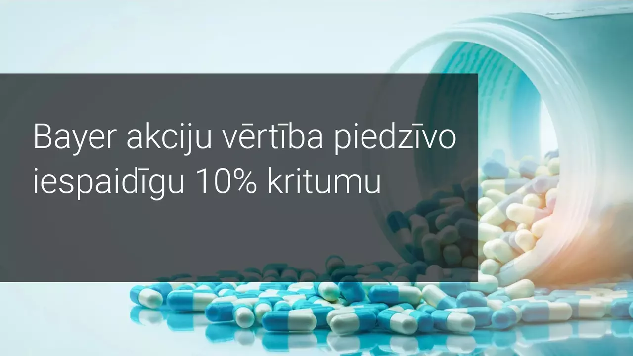 Bayer samazina izdevumus par 1.5 miljardiem EUR, akcijām kritums 10%