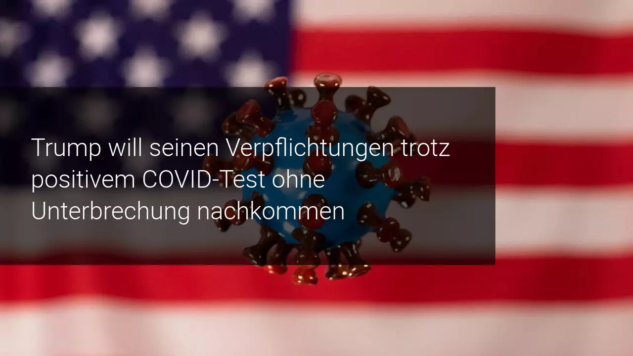Aktien stürzen ab nachdem Trump positiv auf Covid-19 getestet wird