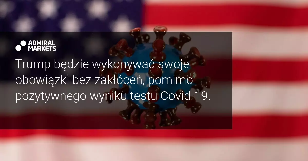 ​Akcje spadają, po pozytywnym teście Donalda Trumpa na obecność Covid-19