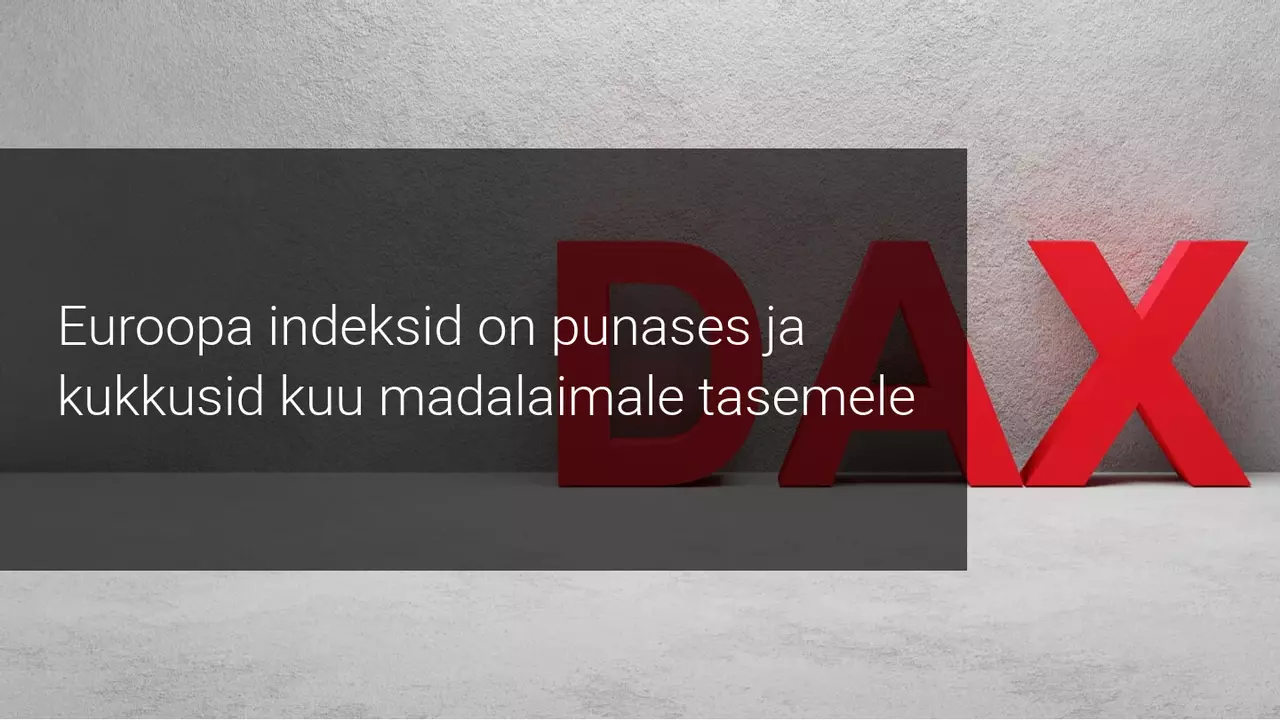 Saksamaa tarbijate usaldus viis Euroopa aktsiaindeksid miinusesse