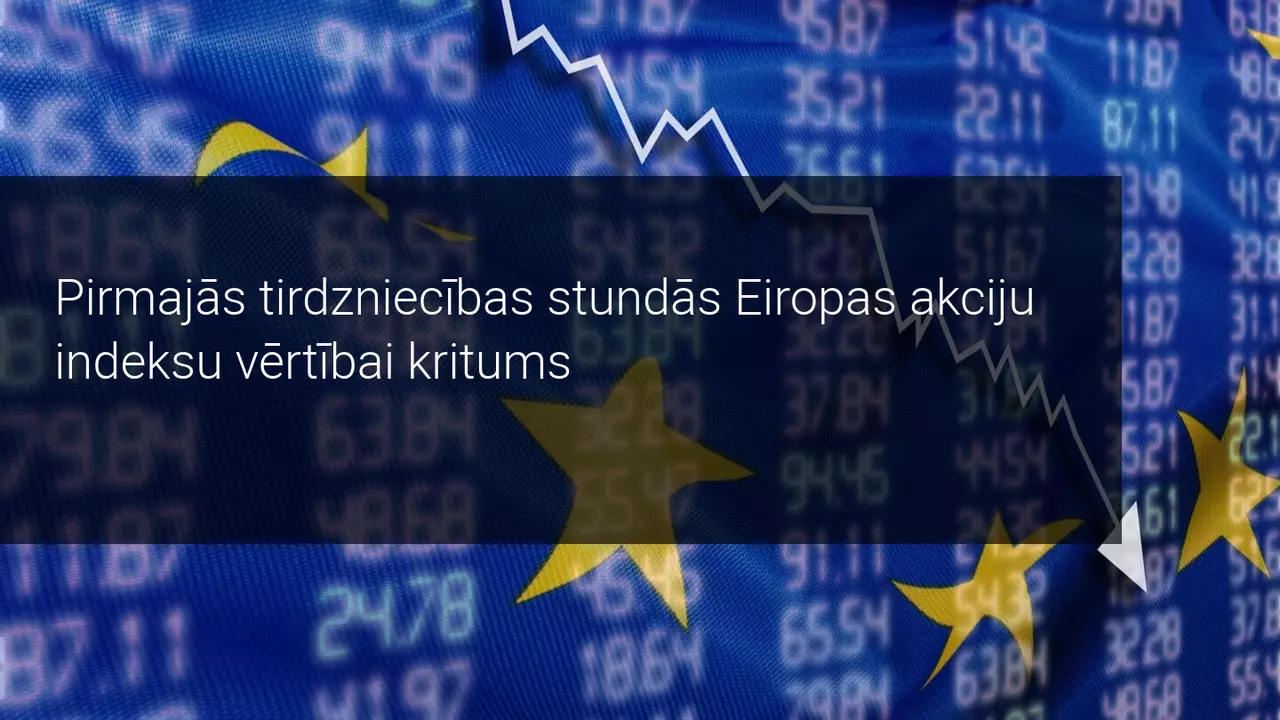 Covid situācija Eiropā negatīvi ietekmē akciju tirgu