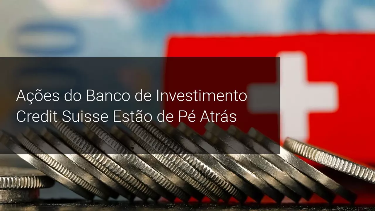 O Credit Suisse Regista Queda de 38% nos Lucros. Mais Dor Pela Frente?