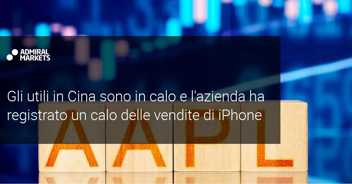 Le azioni Apple soffrono per il crollo delle vendite