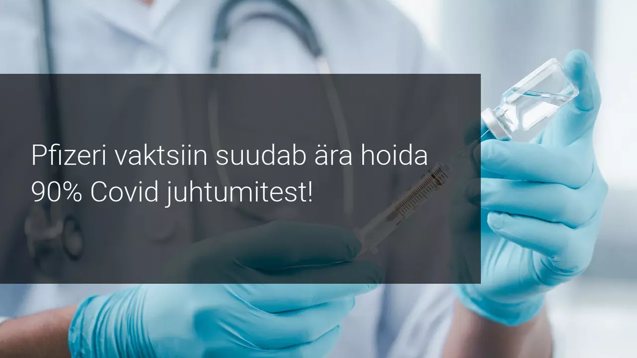 Pfizeri vaktsiin suudab ära hoida 90% Covid juhtumitest - turud tõusid!
