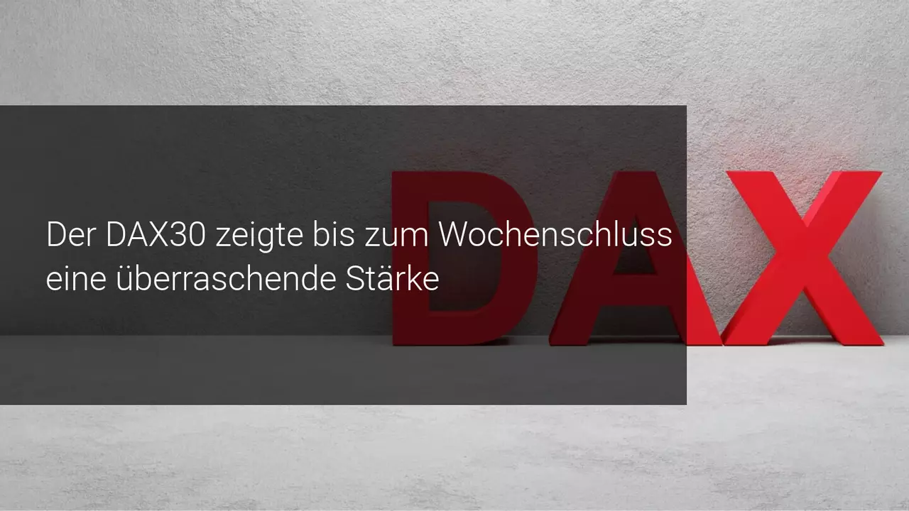 Ist die bullische Phase für den DAX30 nach der Wahl nur eine technische Reaktion oder...?