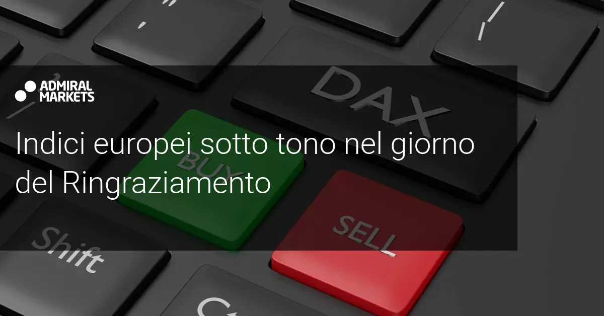 Indici europei in breve calo per la festa del Ringraziamento