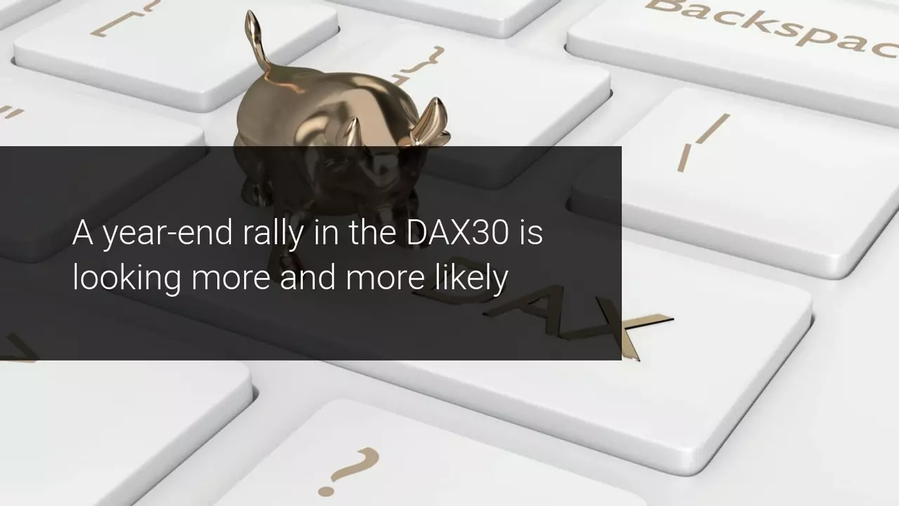 DAX30 in gunstige positie voor een eindejaarsrally