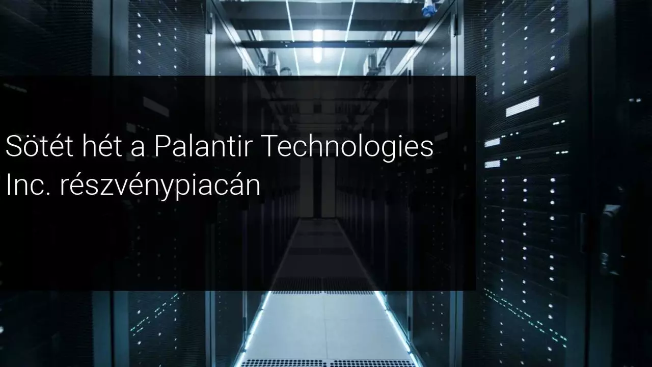 A Palantir kezd leereszteni a tőzsdén? A héten eddig 18%-kal esett