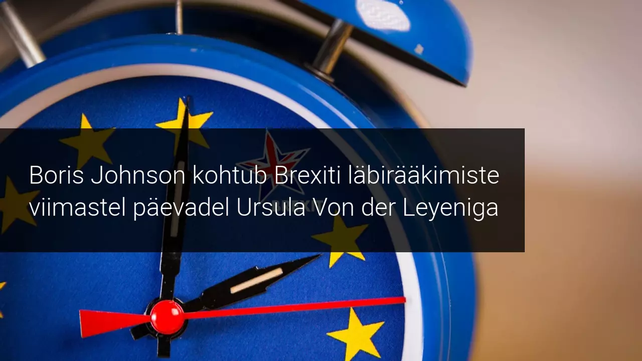 Otsustav päev Brexiti jaoks