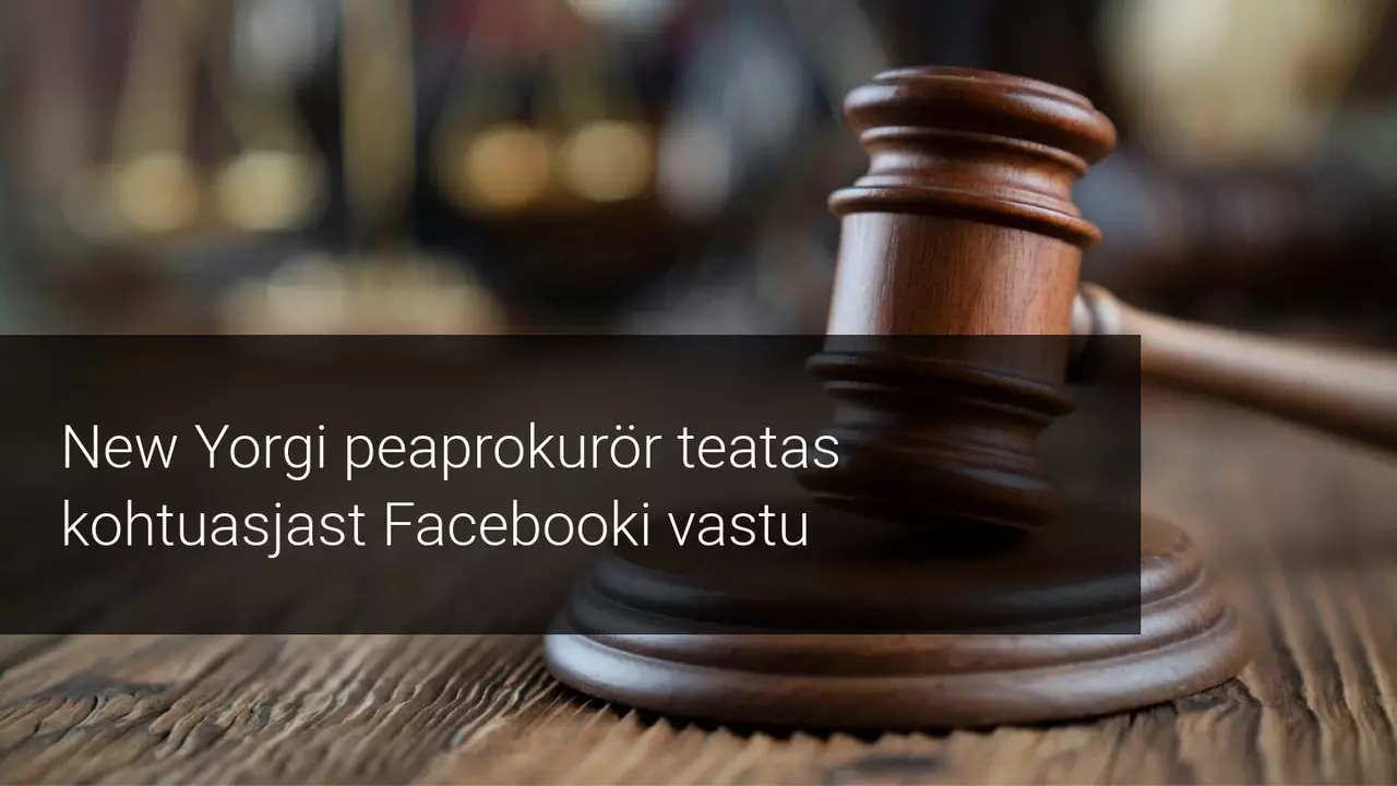USA Föderaalne Kaubanduskomisjon kaebas Facebooki kohtusse