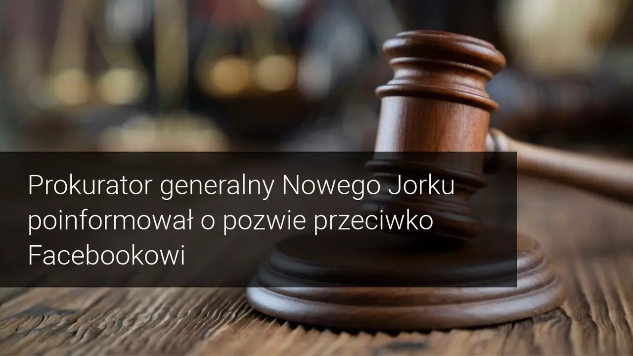 Facebook został pozwany przez amerykańską Federalną Komisję Handlu