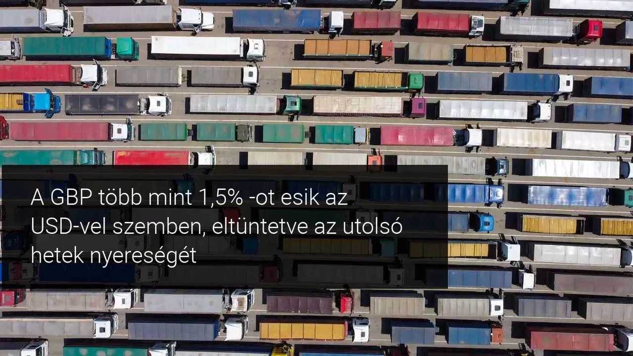 A brit font újra esik az új vírustörzs és leállított áruszállítás közepette