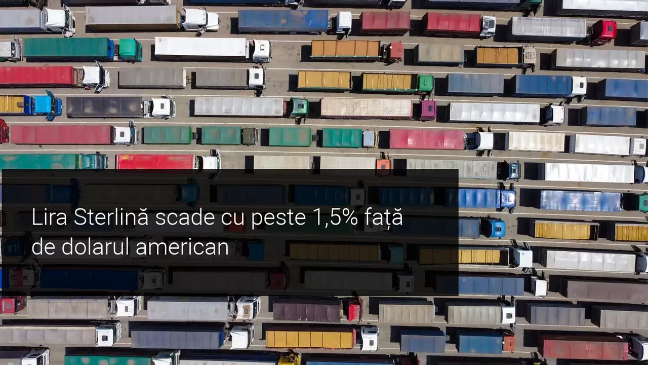 Lira sterlină, în scădere ca urmare a apariției noii tulpini coronavirus