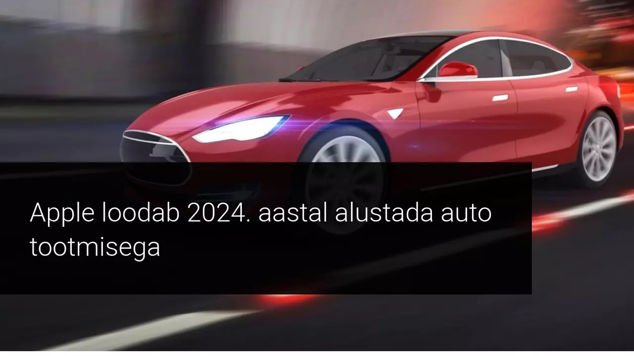 Tesla aktsia langes seoses raportiga uuest võimalikust konkurendist