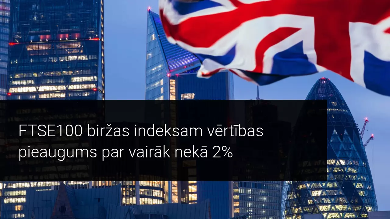 Lielbritānijas akciju tirgus pozitīvi vērtē panākto Brexit vienošanos