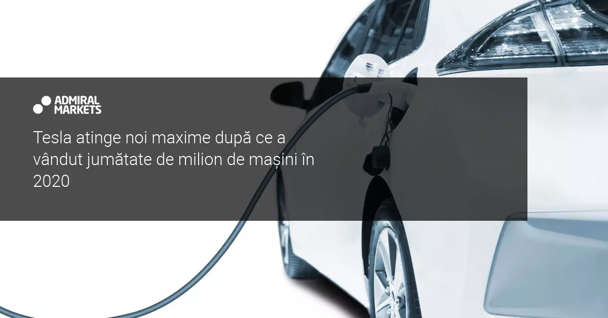Tesla continuă trendul ascendent după ce a vândut jumătate de milion de mașini în 2020