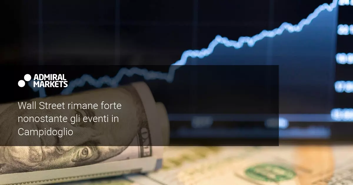 Wall Street si mantiene rialzista nonostante l'assalto al Campidoglio