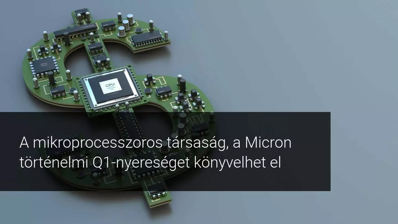 A Micron Technology kiváló negyedéves eredményeket jelentett be