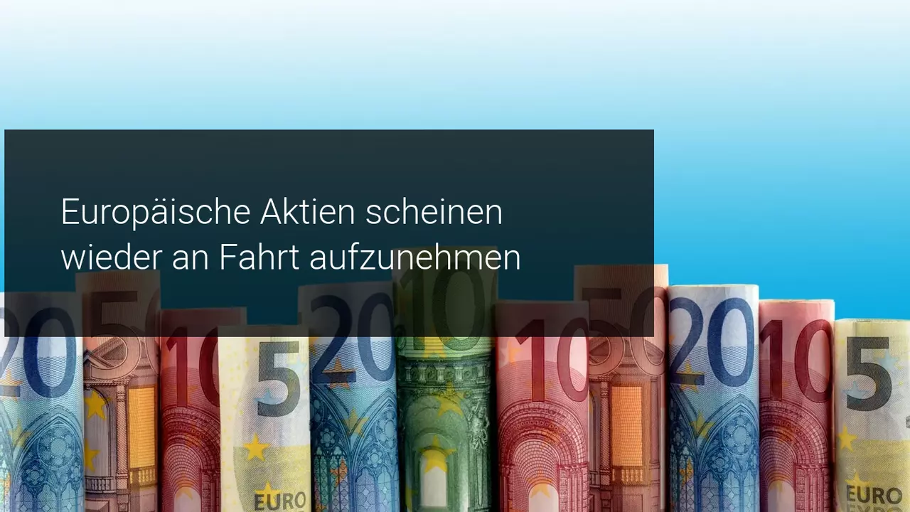 Europäische Aktien konsolidieren mit einem Rebound