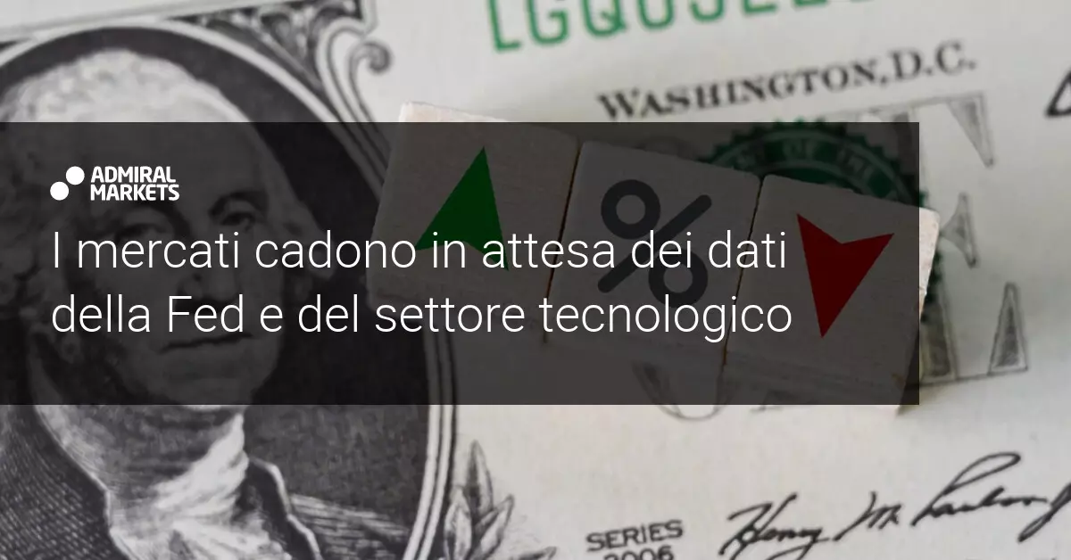 I mercati aprono in rosso in attesa della Fed e delle tecnologiche