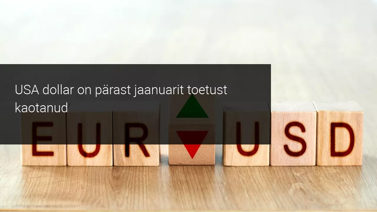 USA dollari indeksit on jaanuariralli järel tabanud langus