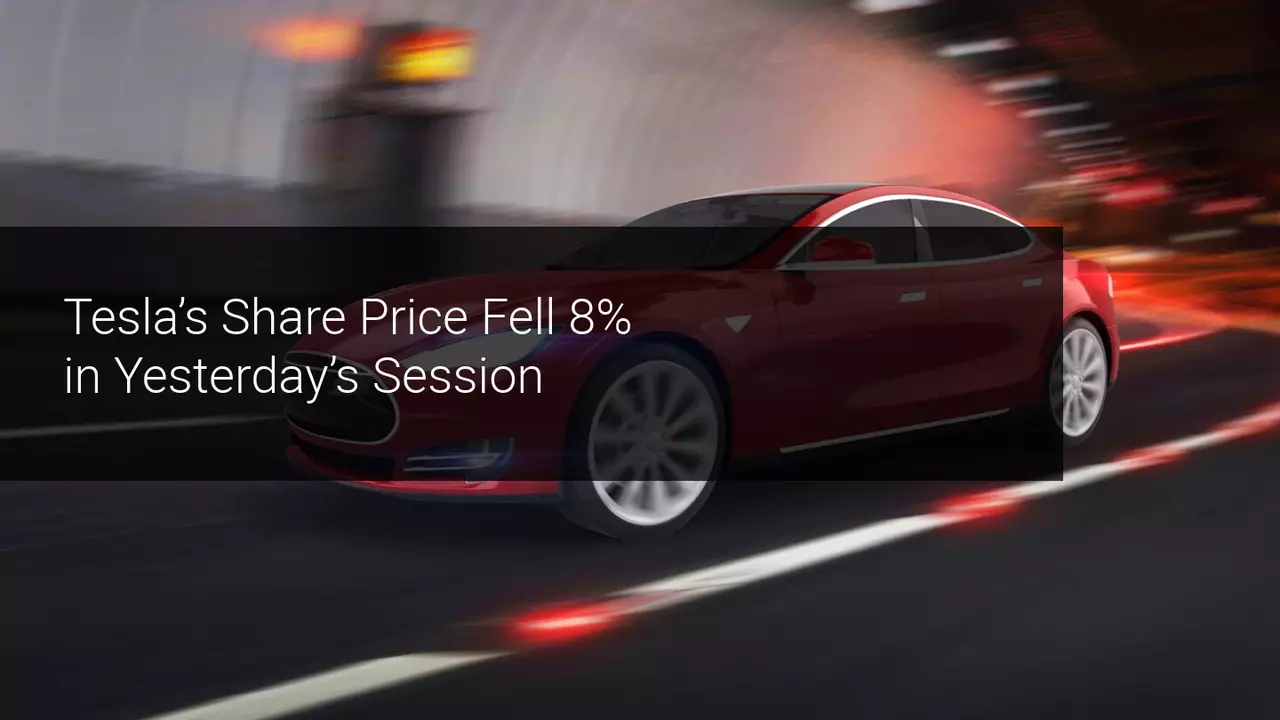 The Nasdaq’s falls drag Tesla down in the financial markets