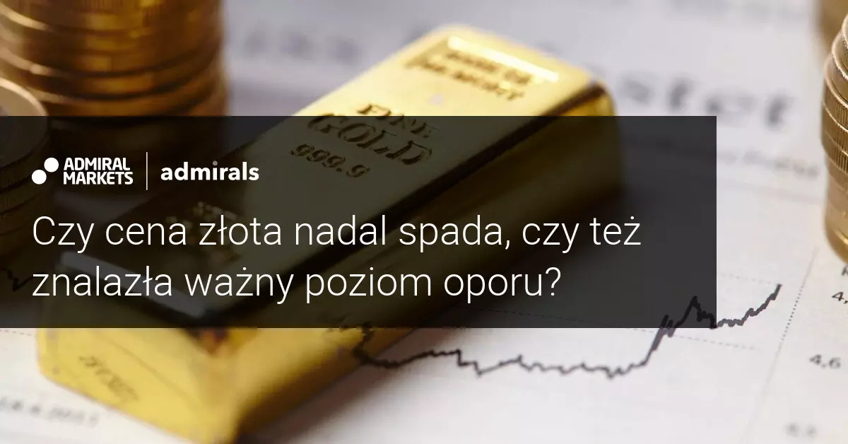Swobodny spadek złota spotyka się z historycznym wsparciem