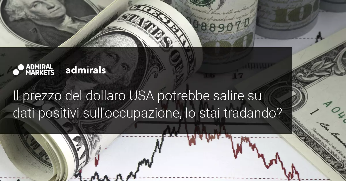 L'indice del dollaro scende in attesa dei dati sull'occupazione