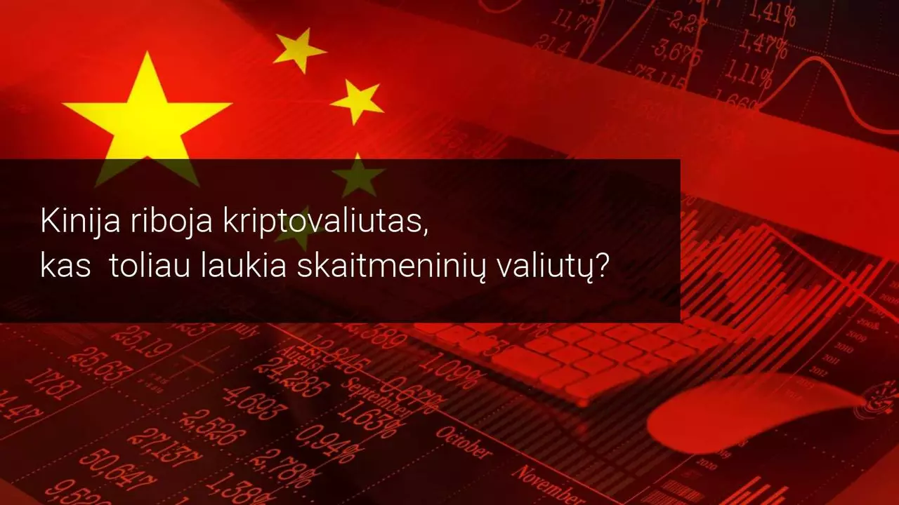 Po Kinijos liaudies banko draudimo kriptovaliutų rinka nugrimzdo žemyn