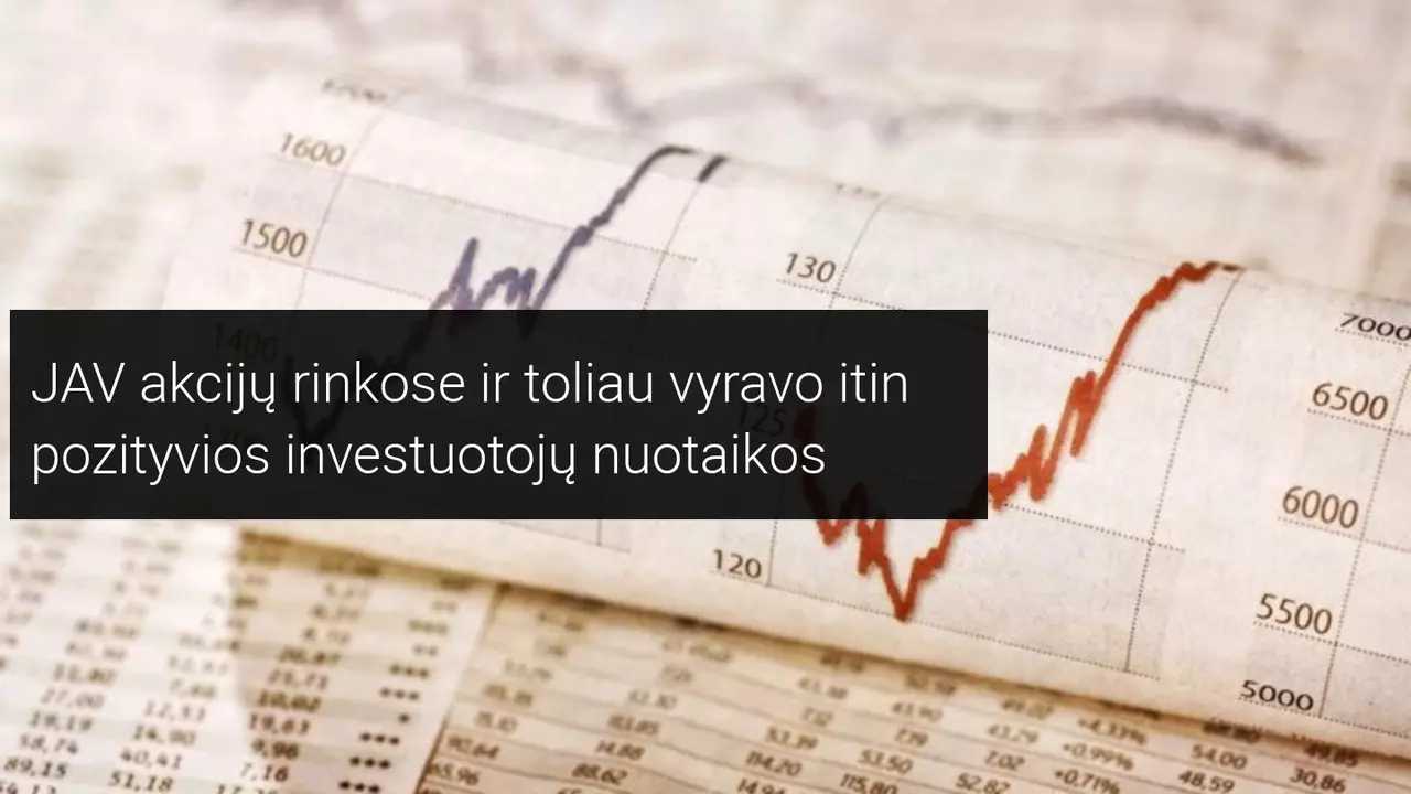 JAV indeksai tęsė spurtą į naujas aukštumas