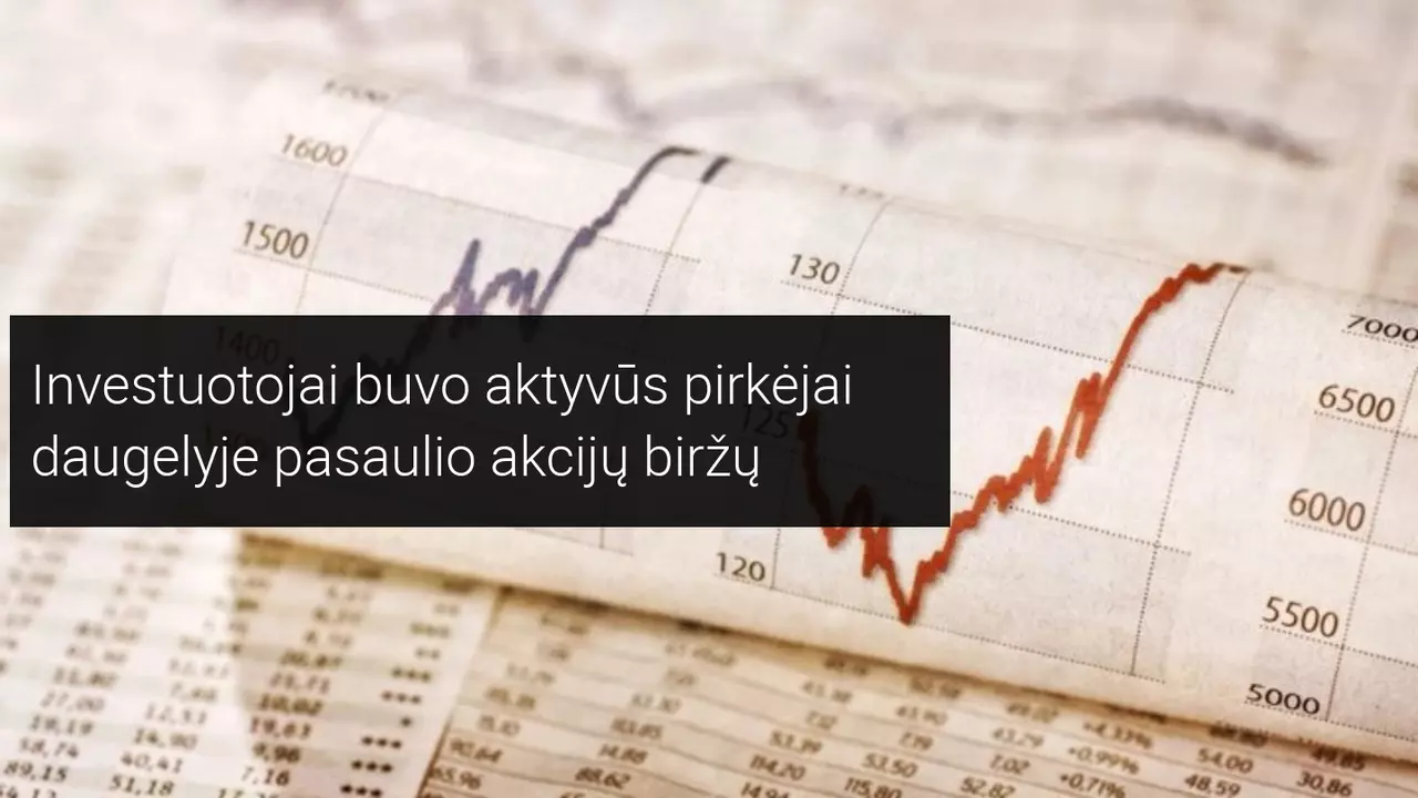 Akcijų rinkos kilo dar aukščiau