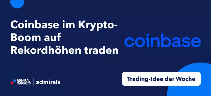 Coinbase inmitten des Krypto-Booms auf Rekordhöhen traden