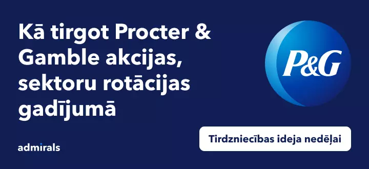 Procter & Gamble - kā tirgot akcijas sektoru rotācijas gadījumā