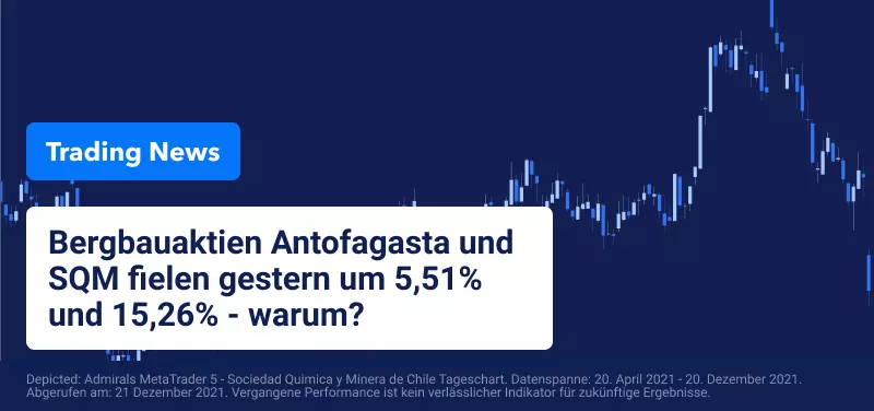 Bergbauaktien fallen nach den Wahlergebnissen in Chile
